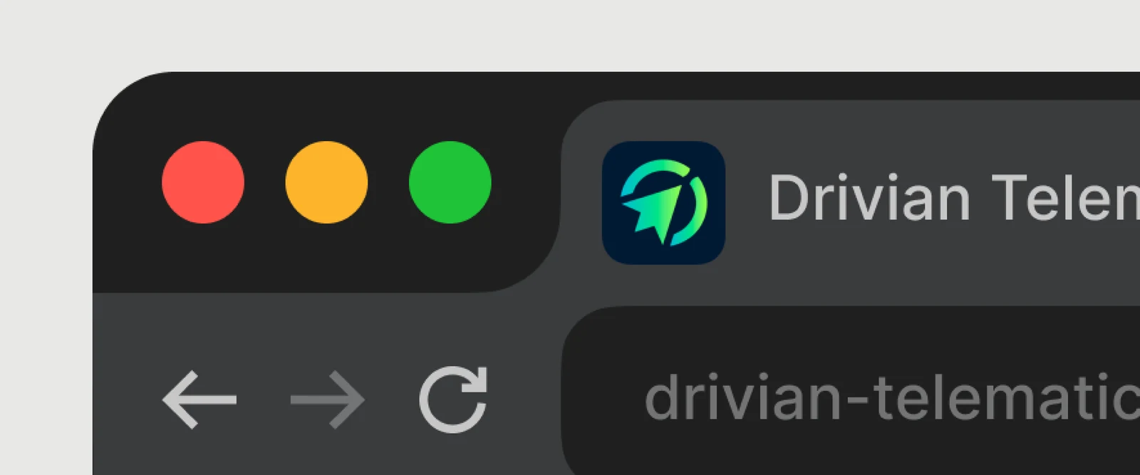 The Drivian app icon in a browser tab